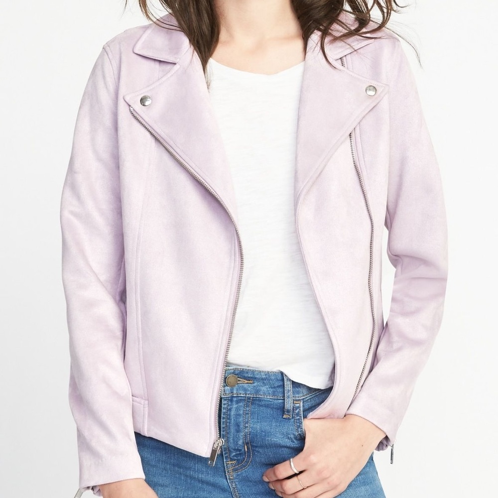 Lilac Moto Jacket